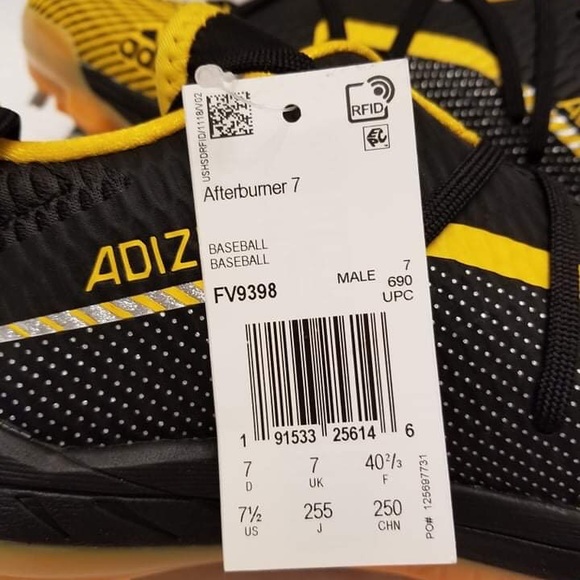Adidas ADIZERO AFTERBURNER 7 Baseball CLEATS - Picture 9 of 10